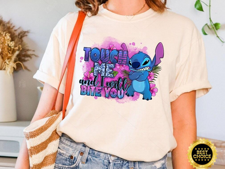 Stitch Touch Me And I Will Bite You Shirt Disney Lilo And Stitch