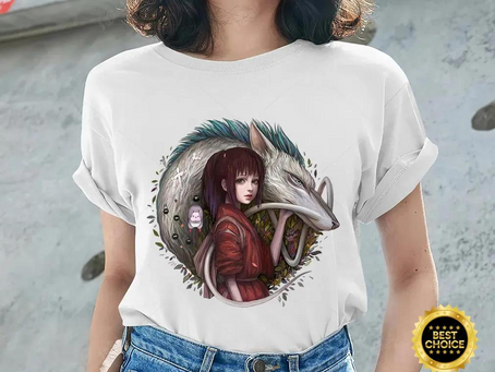 Haku And Chihiro Spirited Away Shirt Ghibli Anime Graphic
