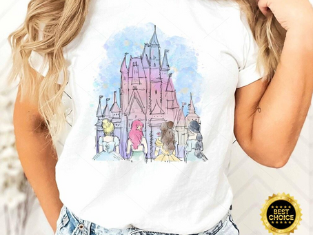 Disney Princess Shirt Watercolor Castle Disney Disney Girls Trip Family Trip