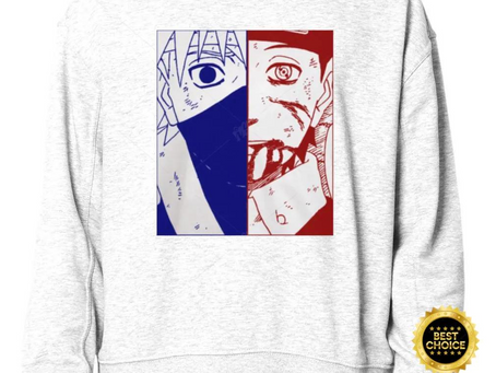 Blue And Red Obito And Kakashi Naruto Shippuden Sweatshirt