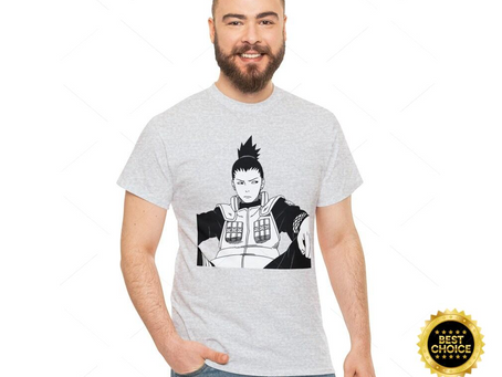 Naruto Shippuden Shikamaru Manga Shirt White