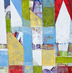 cityscape with line 