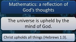 Mathematics a reflection of God's thoughts