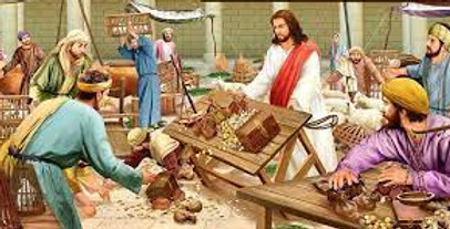 Jesus showing His human nature