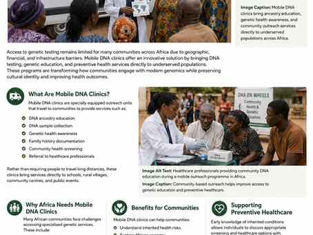 Why Mobile DNA Clinics Are Transforming Genetic Healthcare in Africa