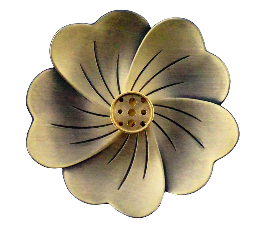 Thumbnail: Brass Lotus Flower Incense Burner