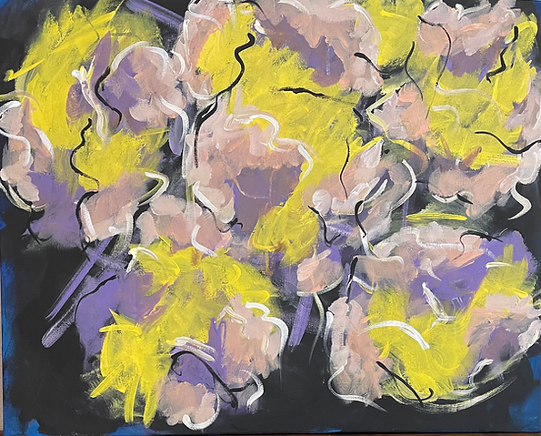 Texas yellow rose | Acrylic