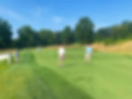 Golf course raters on a green.