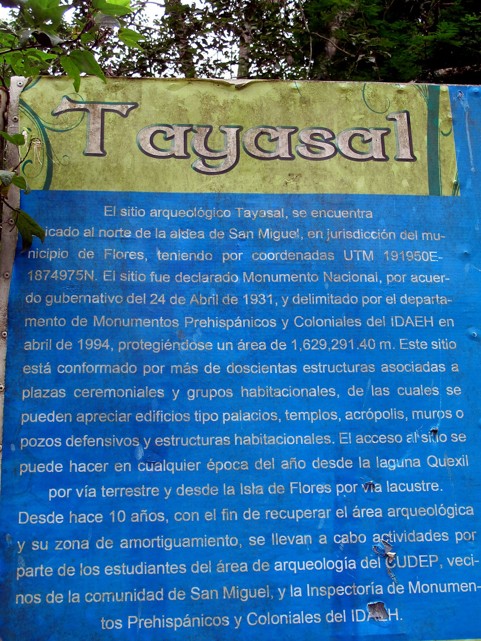 Sitio arqueológico maya