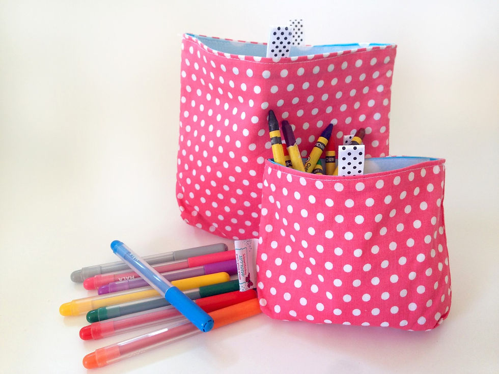 תמונה ממוזערת: שקית חטיפים אקולוגית קטנה - נקודות פוקסיה