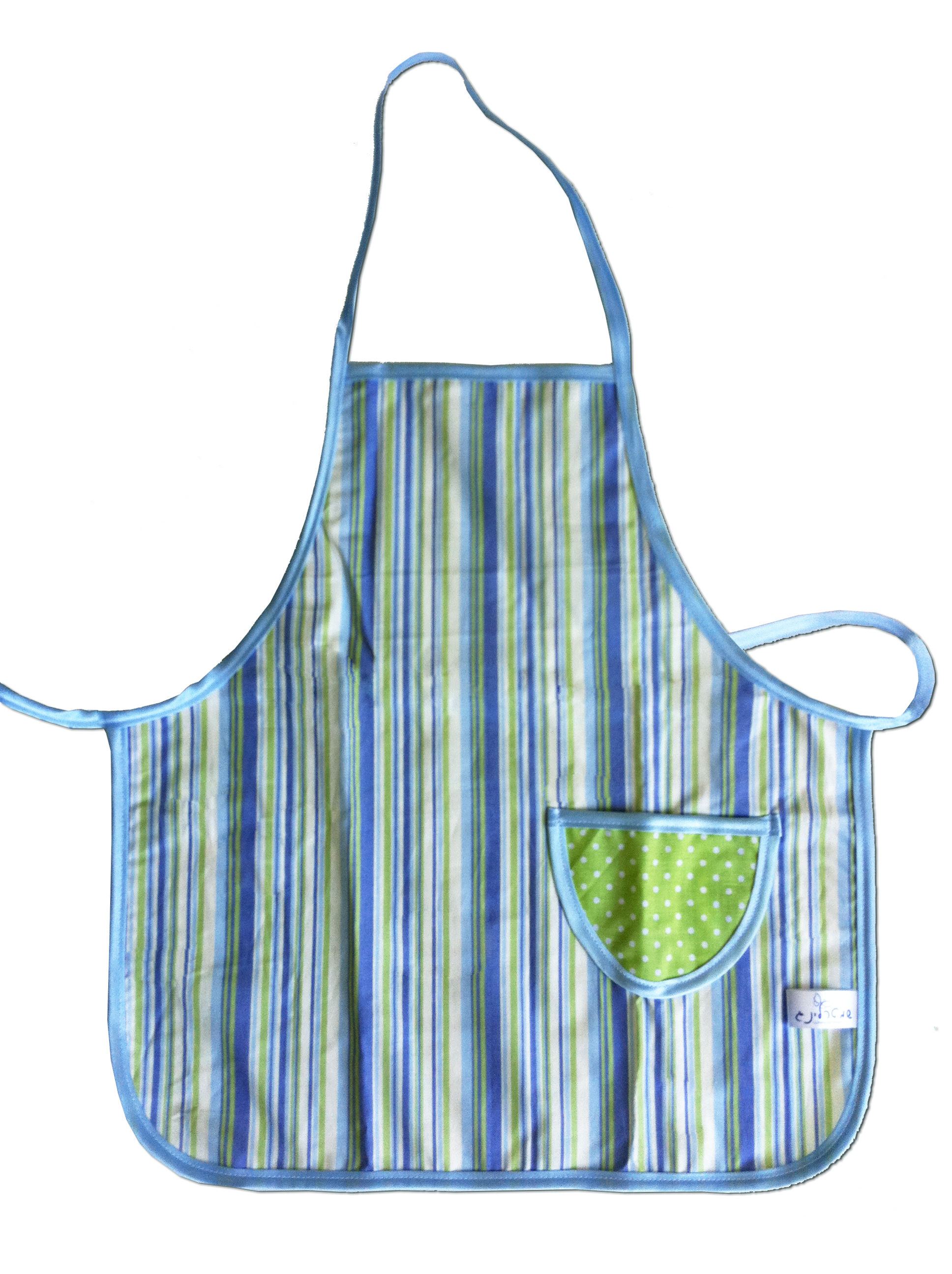 סינר בישול עם פסים כחולים - מתנה לילד