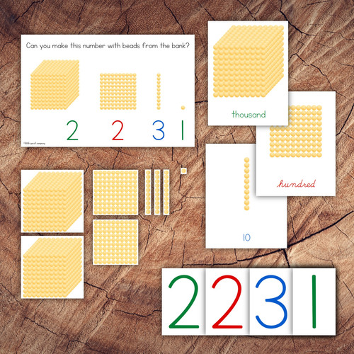 Montessori Golden Bead Pack | Little Spark Company