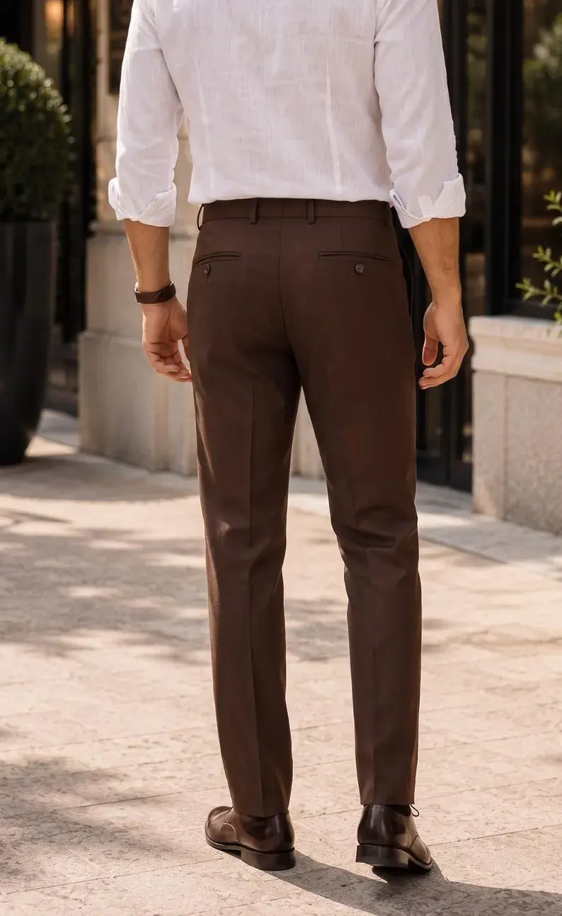 Thumbnail: Men's Classic Dress Trousers for Smart Casual Outfits
