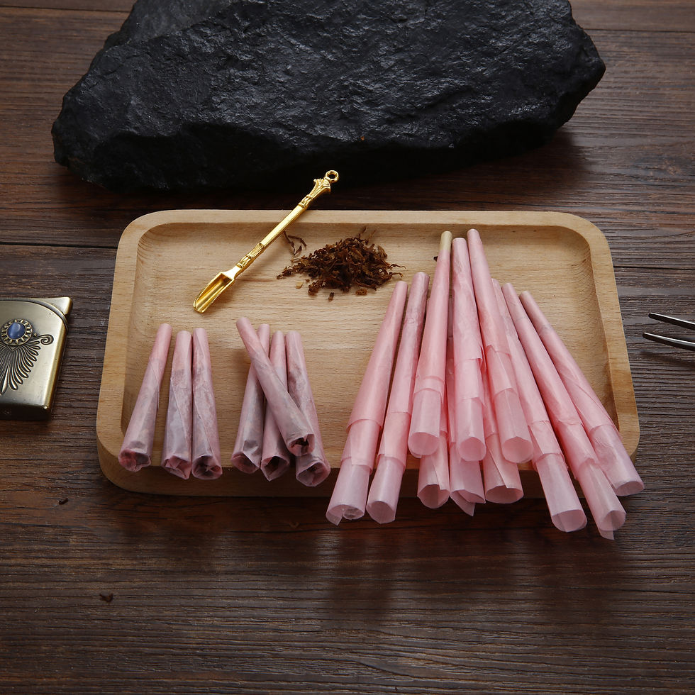 Thumbnail: Ornate Ocean Ladies Pink Pre Rolled Cones | Unique Pre-Rolled Cone (50 Pack)