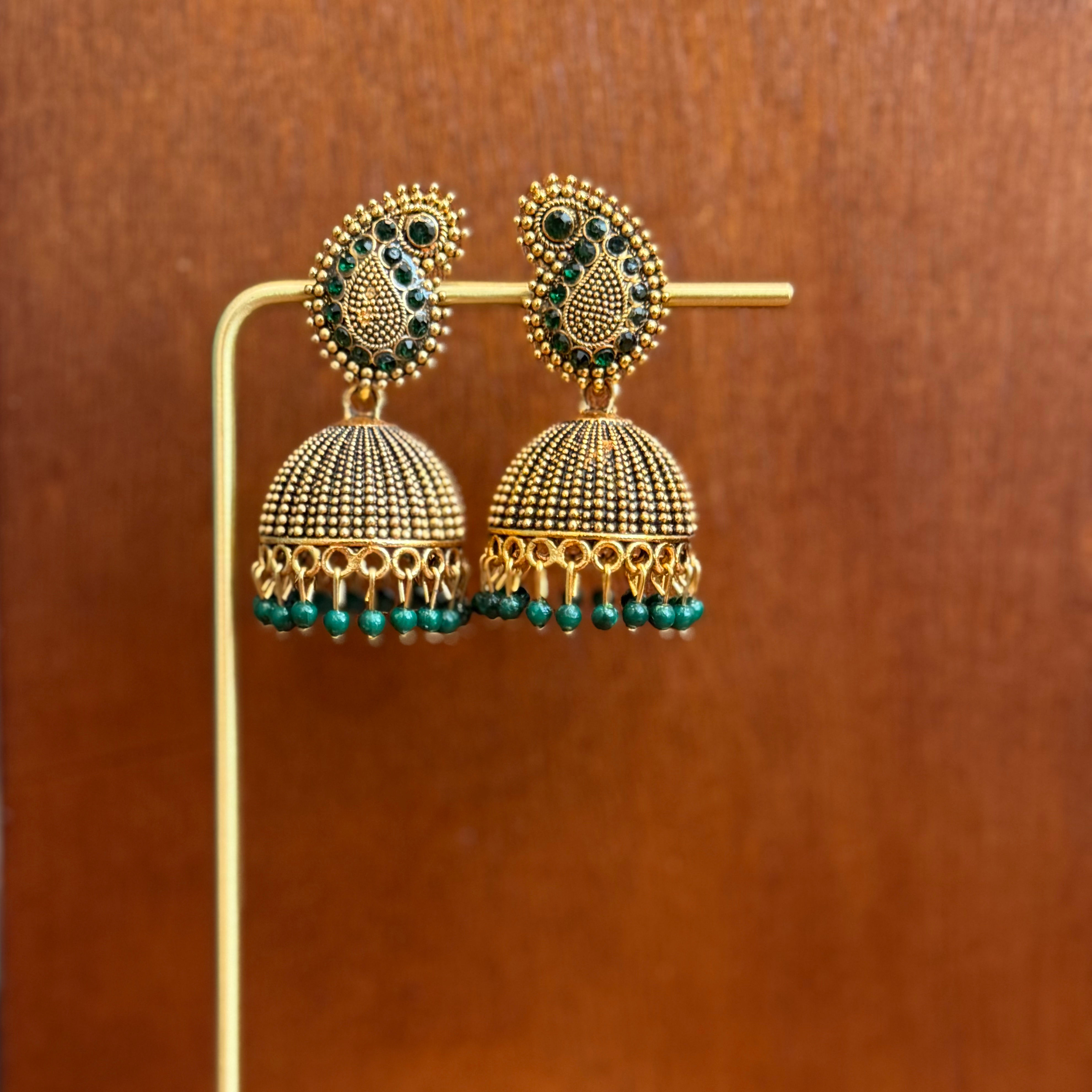 Jhumka - Mango - Green