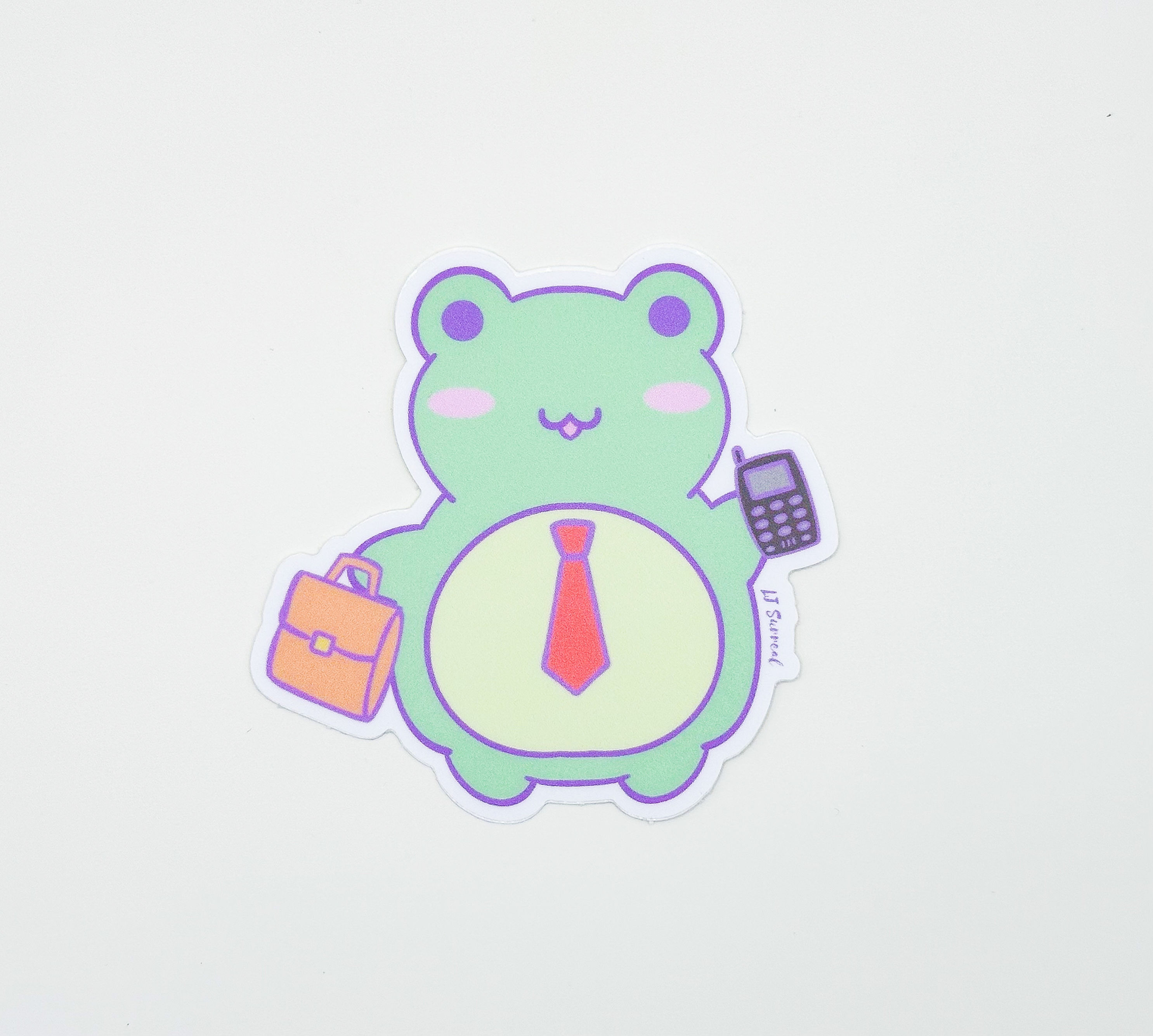 Business Frog Sticker