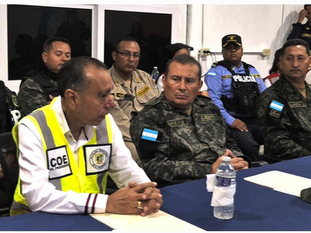 Simulacro de evacuación por inundaciones en El Progreso
