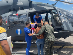 Asistencia humanitaria: exitosa evacuación médica oportuna