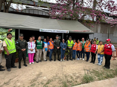 Jefe del Estado Mayor Conjunto recorre puestos de control de la 110 Brigada en el marco de CONAPREMM