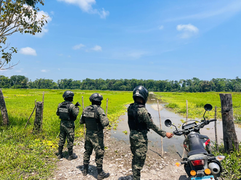 Segundo Batallón de Protección Ambiental detecta cambio ilegal de suelo y contaminación en Cuero y Salado