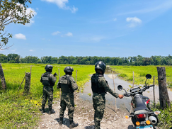 Segundo Batallón de Protección Ambiental detecta cambio ilegal de suelo y contaminación en Cuero y Salado