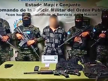Capturan a supuesto integrante de la Pandilla 18 con fusil AR-15 y droga