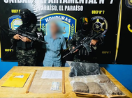 Detenido con supuesta droga en El Paraíso