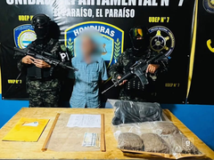 Detenido con supuesta droga en El Paraíso