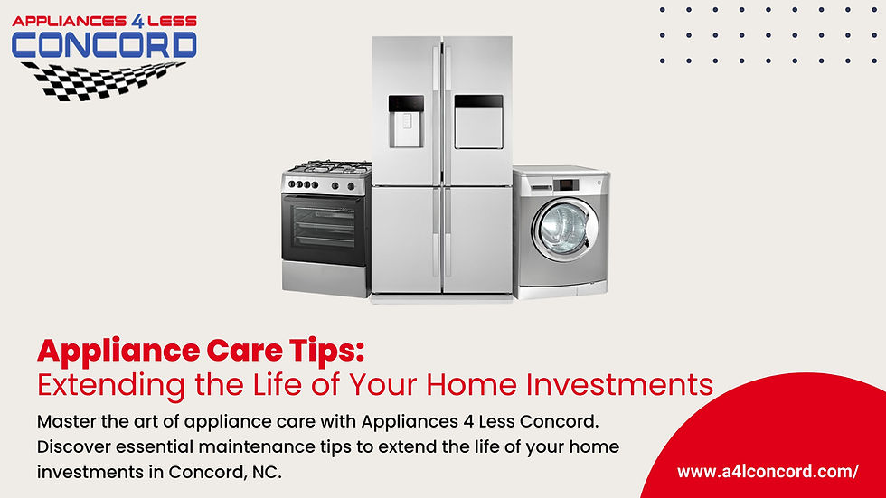 Appliance Care Tips