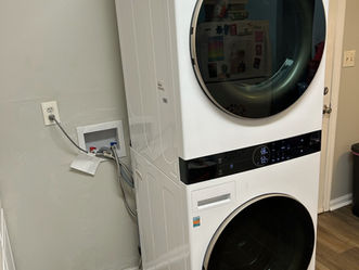 LG WashTower, a single-unit stacked smart laundry center