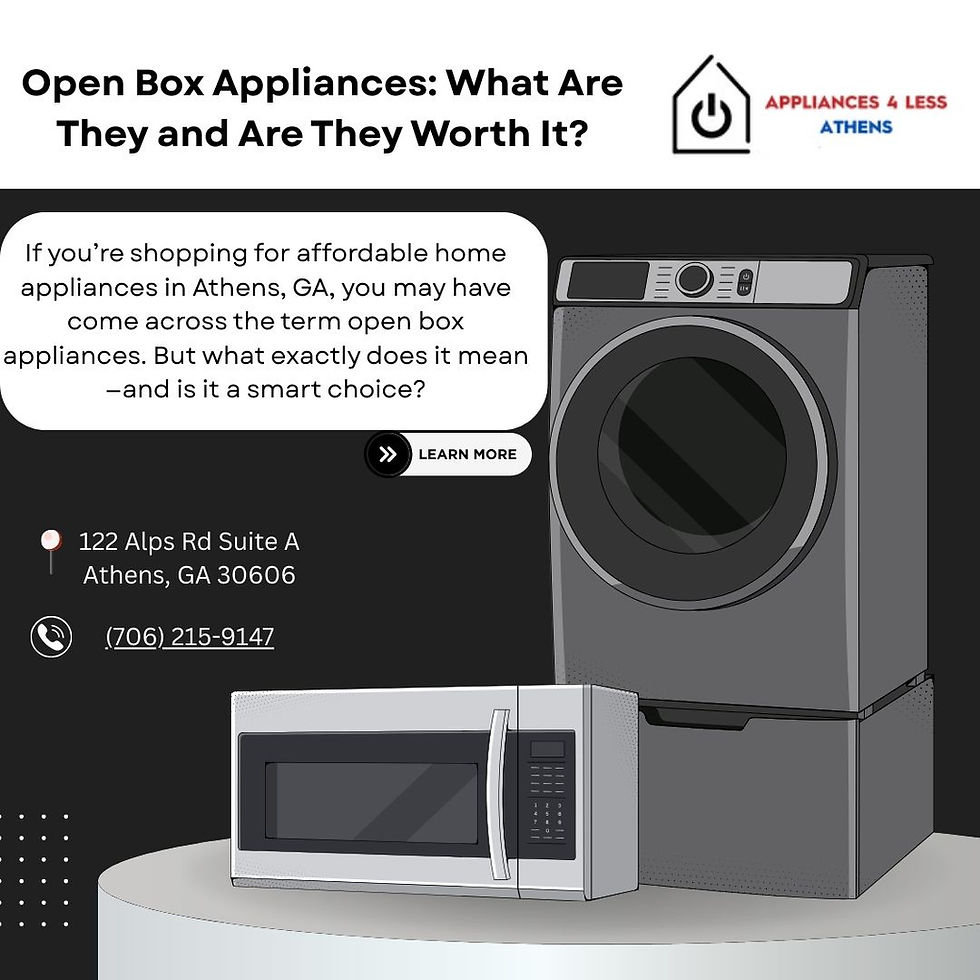 Open Box Appliances