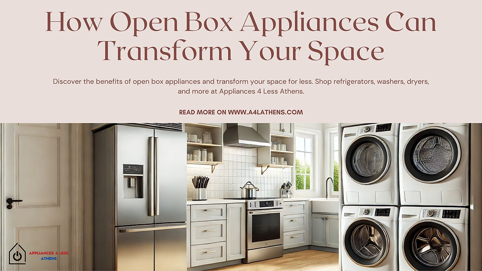 Open box appliances