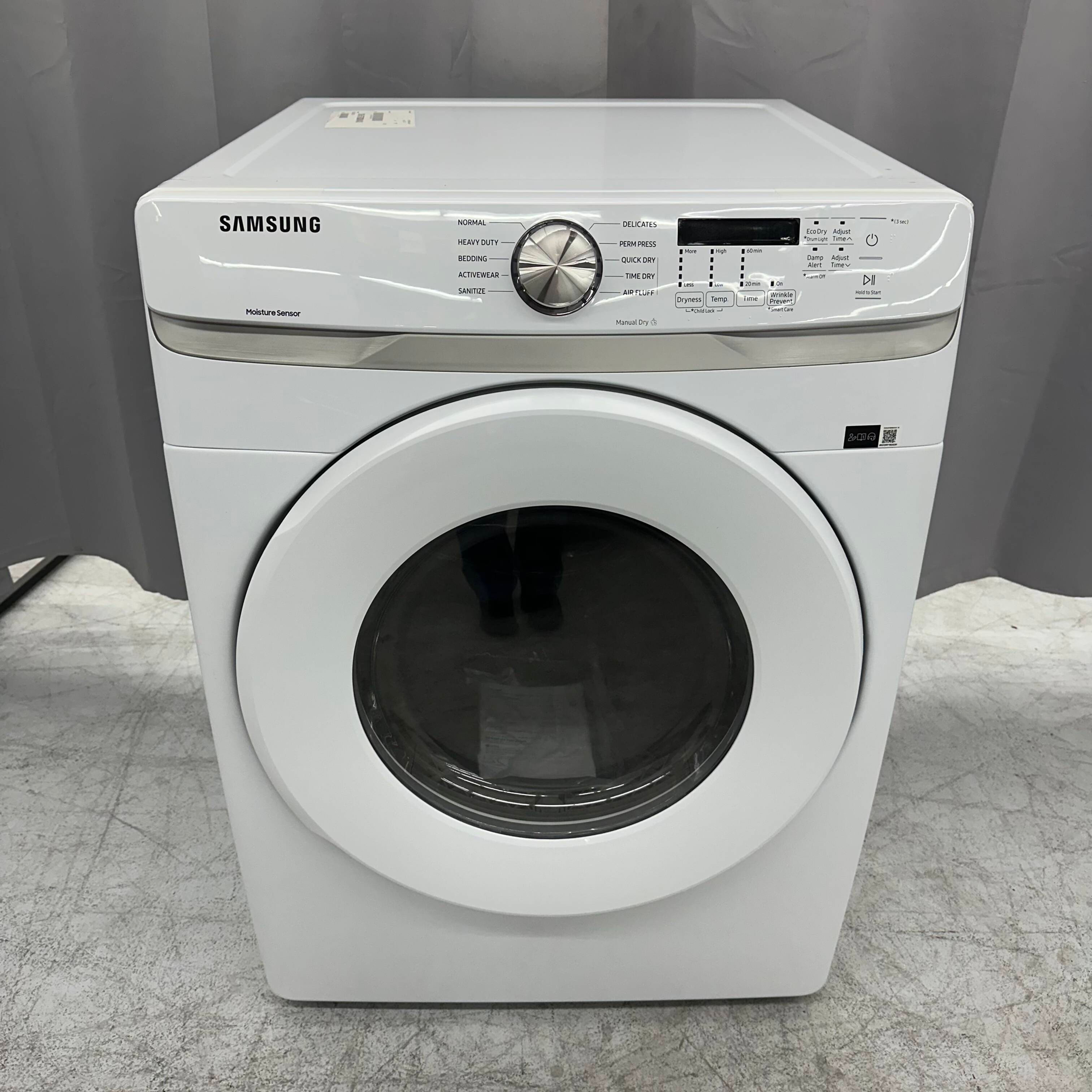 Samsung DVE45T6000W 7.5 Cu. Ft. Front Load Electric Dryer