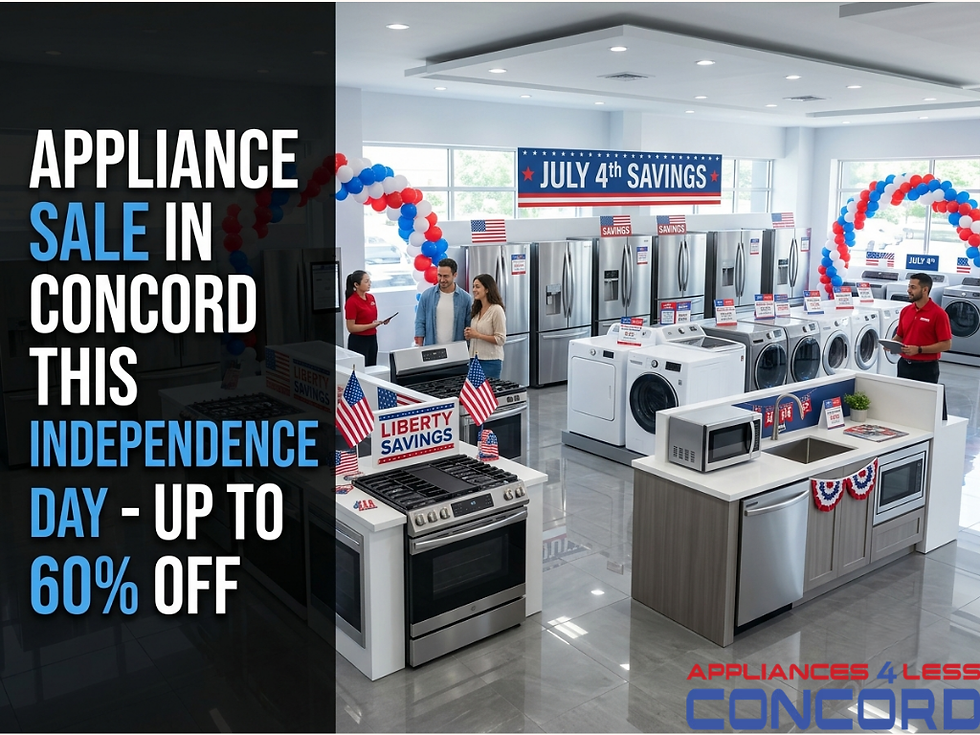 Appliance Sale in Concord this Independence Day: Up to 60% Off