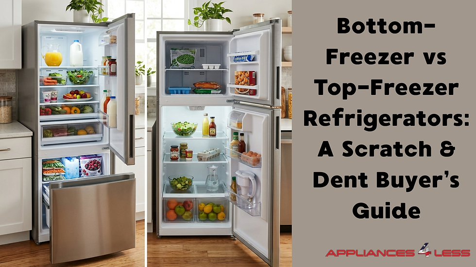Top-Freezer Refrigerators vs Bottom-Freezer