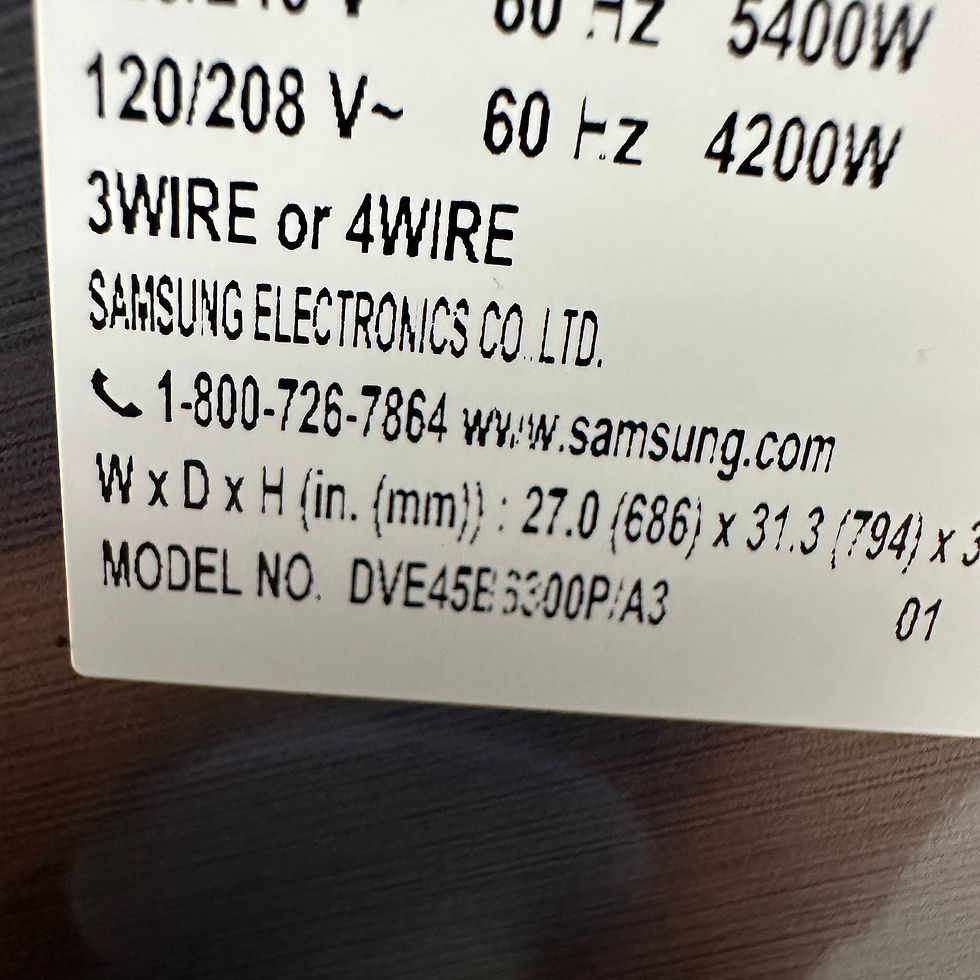 Miniature : Samsung WF45B6300AP Front Load Washer & DVE45B6300P Smart Electric Dryer Laundry