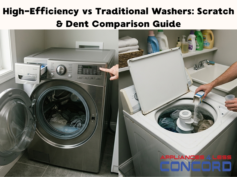 Traditional Washers vs High-Efficiency