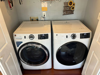 GE front load washer and dryer set
