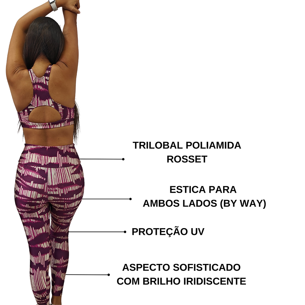 Miniatura: Calça Legging estampada trilobal