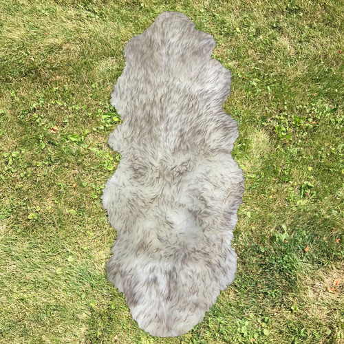 Australian Sheepskin Double Wolf Tip 2'x6' 99 Chesterfield Leather