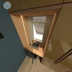 Quarto com Home Office