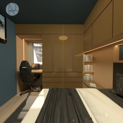 Quarto com Home Office