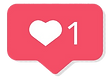 Curtida da rede social Instagram