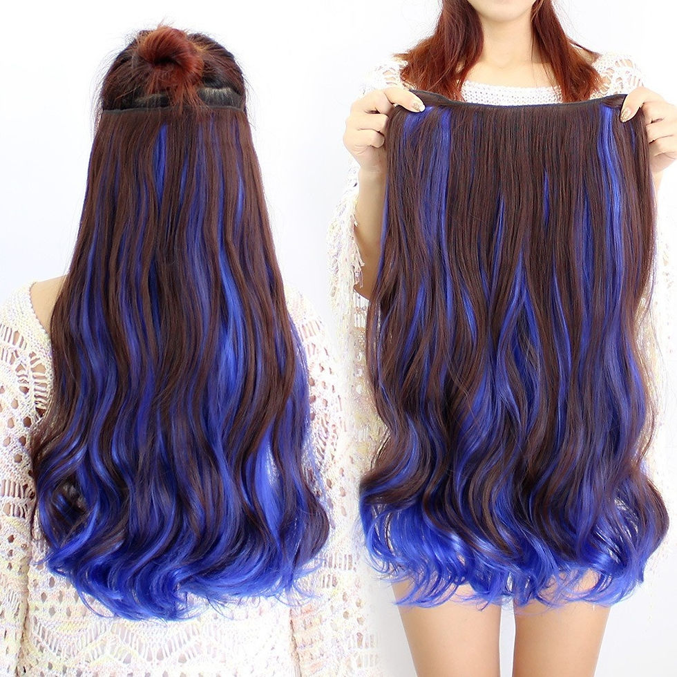 Thumbnail: Synthetic Clip 1 Piece Hair Extension
