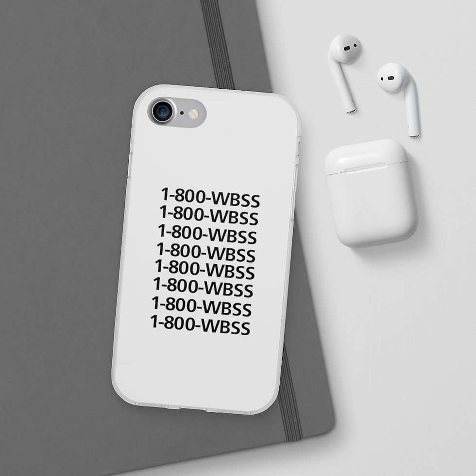 Thumbnail: 1-800-WBSS PHONE CASE