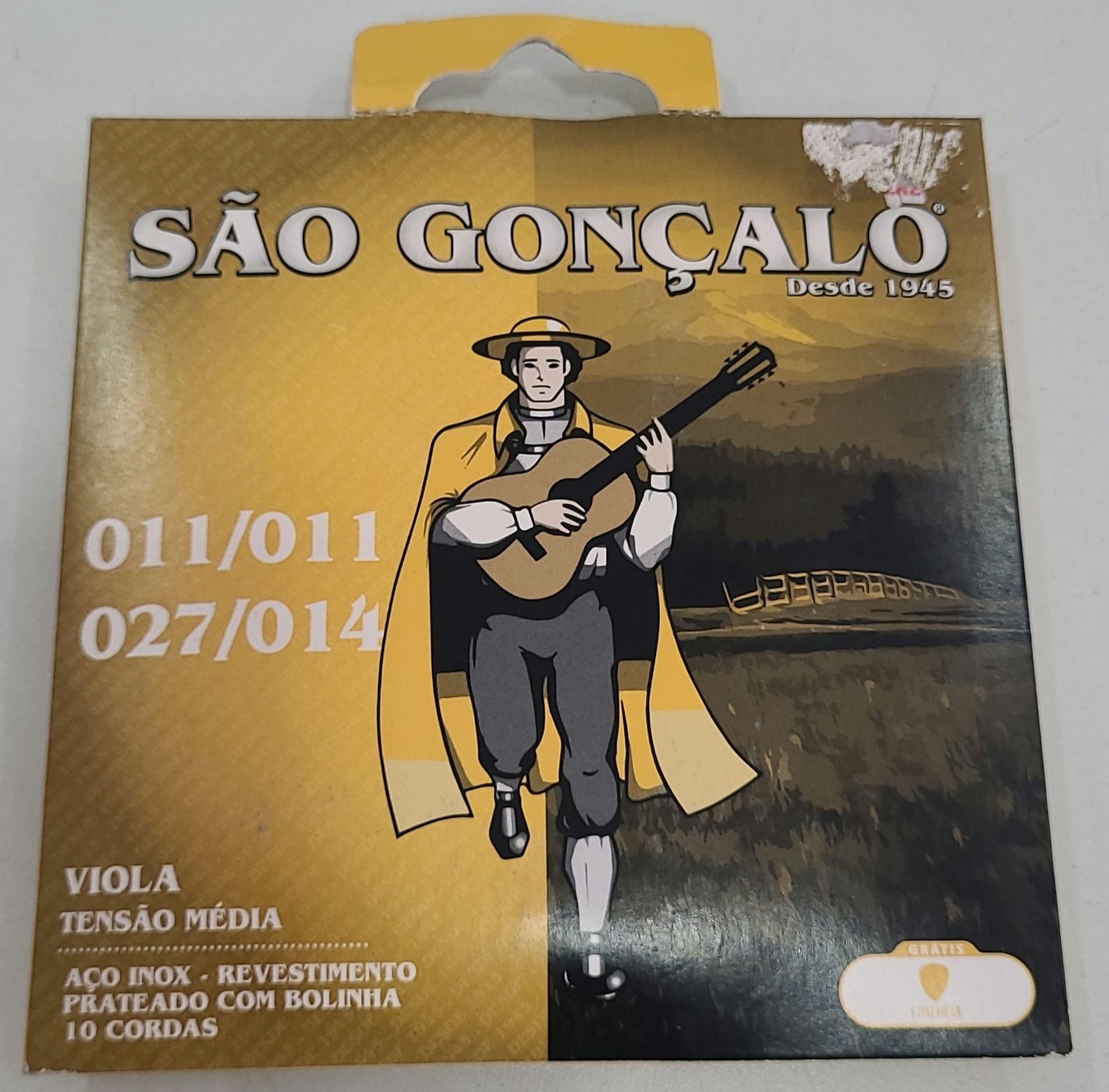 Jogo de cordas para Viola Caipira São Gonçalo 011.027