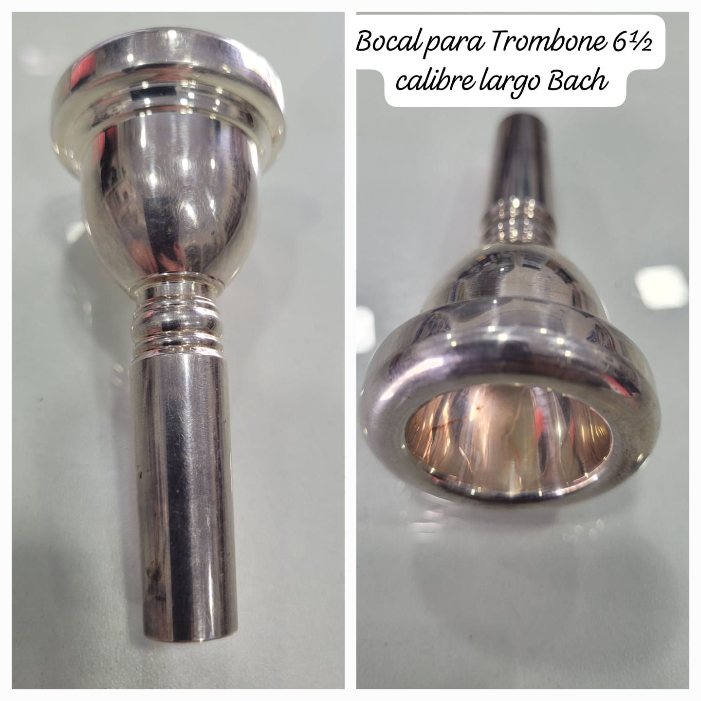 Bocal para Trombone Vicente Bach 6 1/2