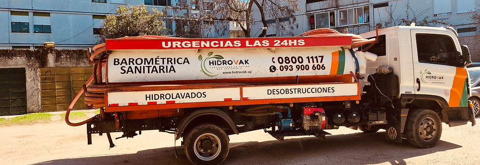 Camión barométrico Hidrovak en Montevideo