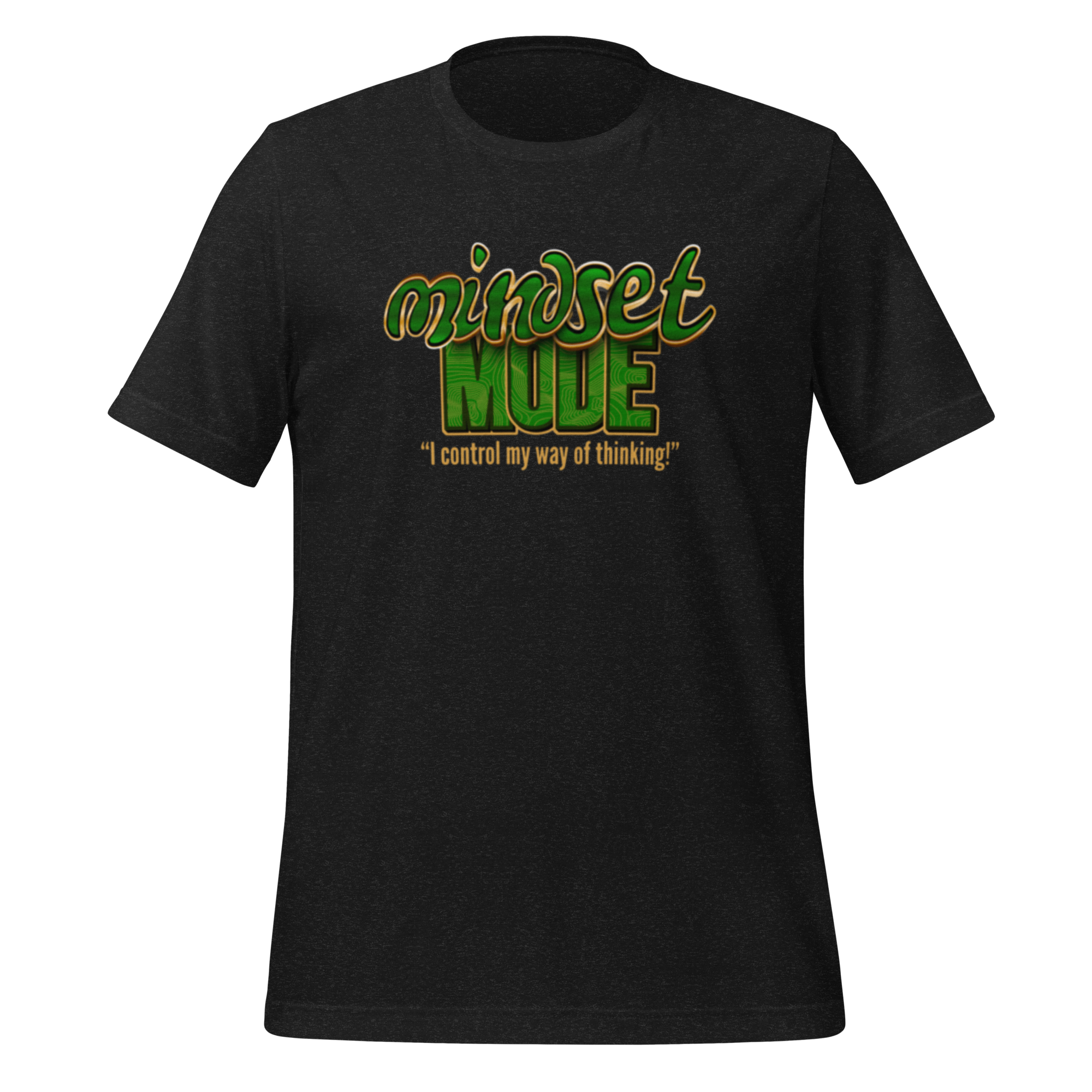 Unisex Signature MindsetMode Green & Gold Print t-shirt