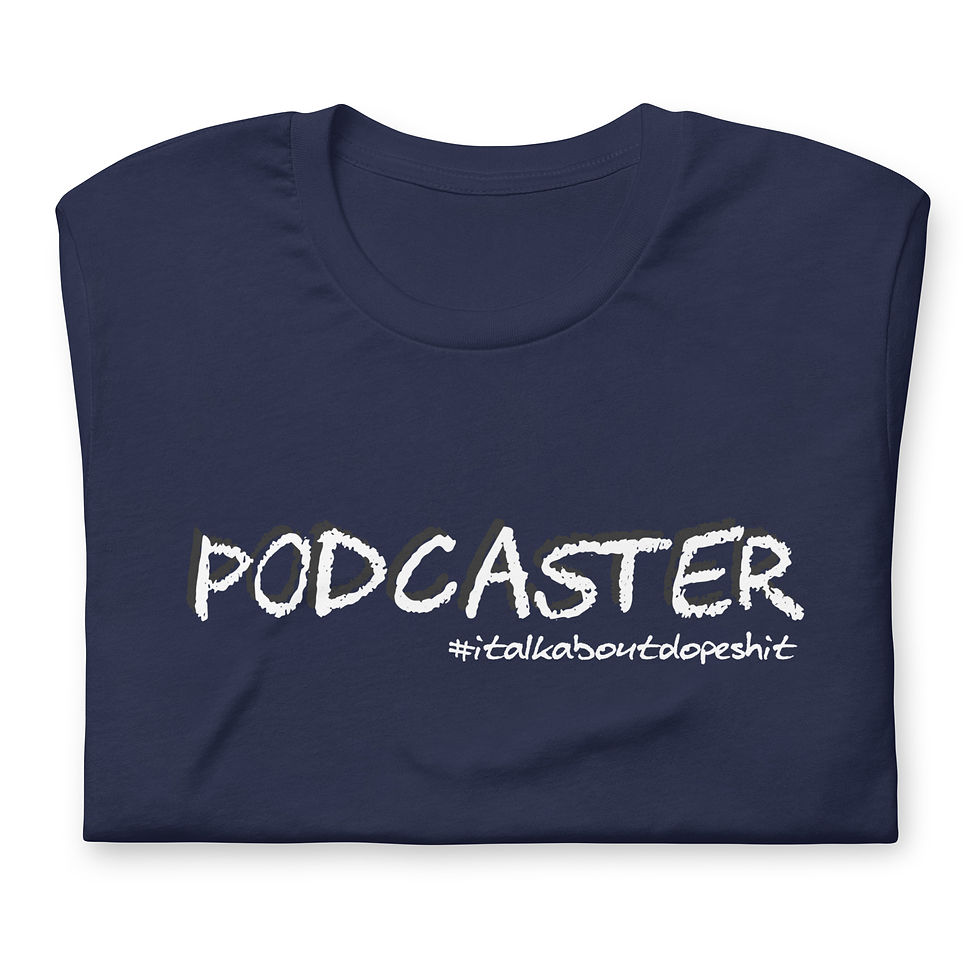 Thumbnail: Black Podcaster Unisex t-shirt